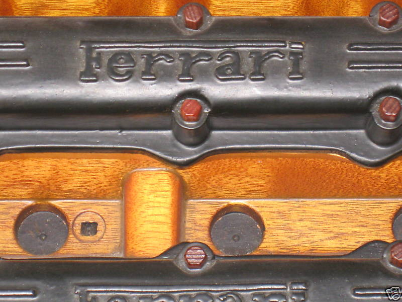 Illustration for article titled Amazing Hand-Built Wooden Ferrari Engine On eBay
